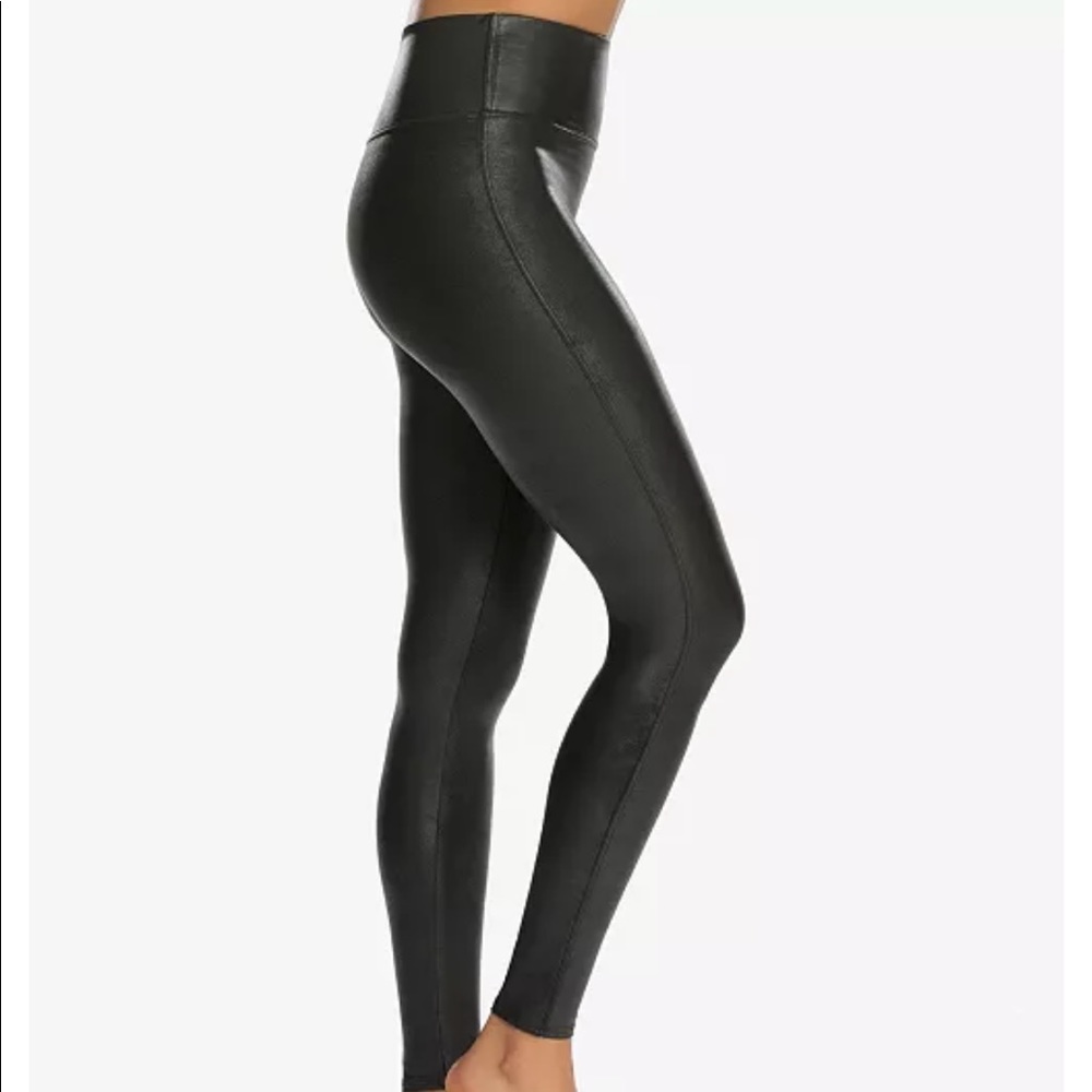 NWOT, Spanx Size XL,  Faux Leather Leggings .FREE SHIPPING
